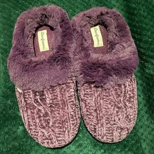 *3/$20 Dearfoam slippers. Purple, sz 7/8.